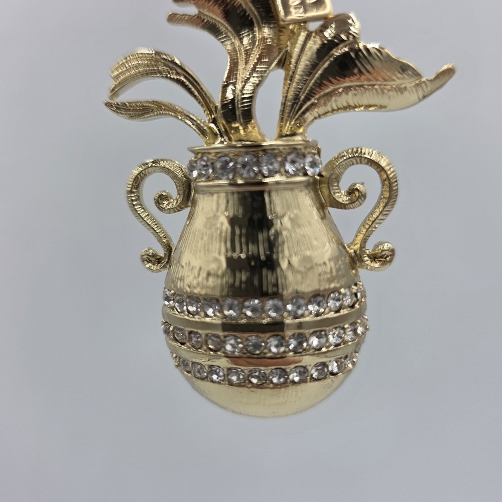 Joanna Buchanan Aquarius Hanging Ornament Glass & Gold Color‎ Christmas Gift